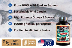 Close-up of orange salmon oil softgels