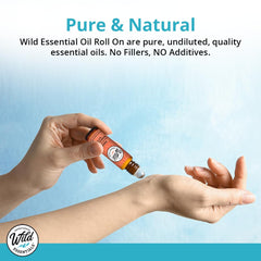 Label highlights organic jojoba oil and key oils