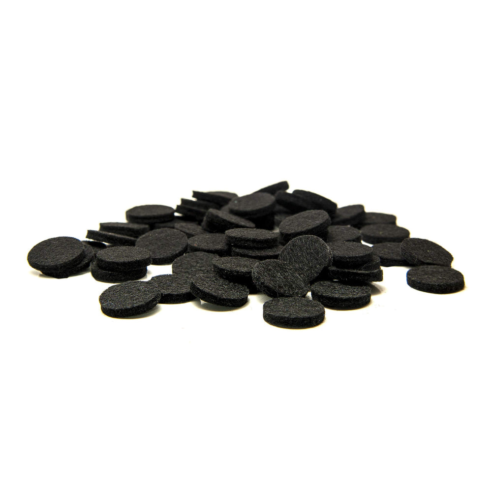 Jet black refill pad for 17mm necklace or bracelet lockets