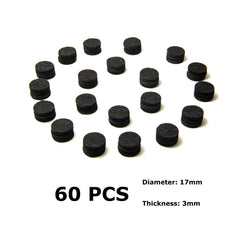 Set of jet black aromatherapy refill pads