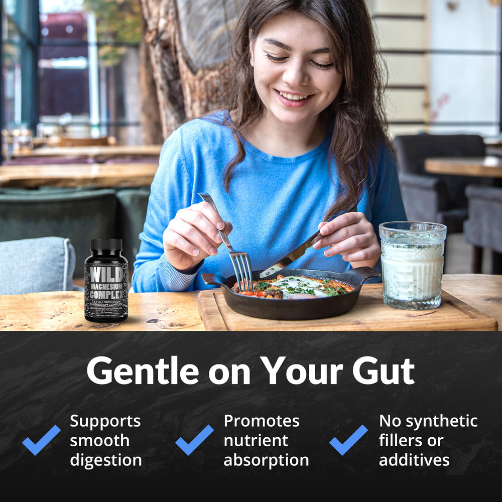 Close-up of Magnesium Citrate and Taurate capsules