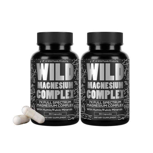 Wild Foods Magnesium Complex bottle with 90 capsules, pack of 2