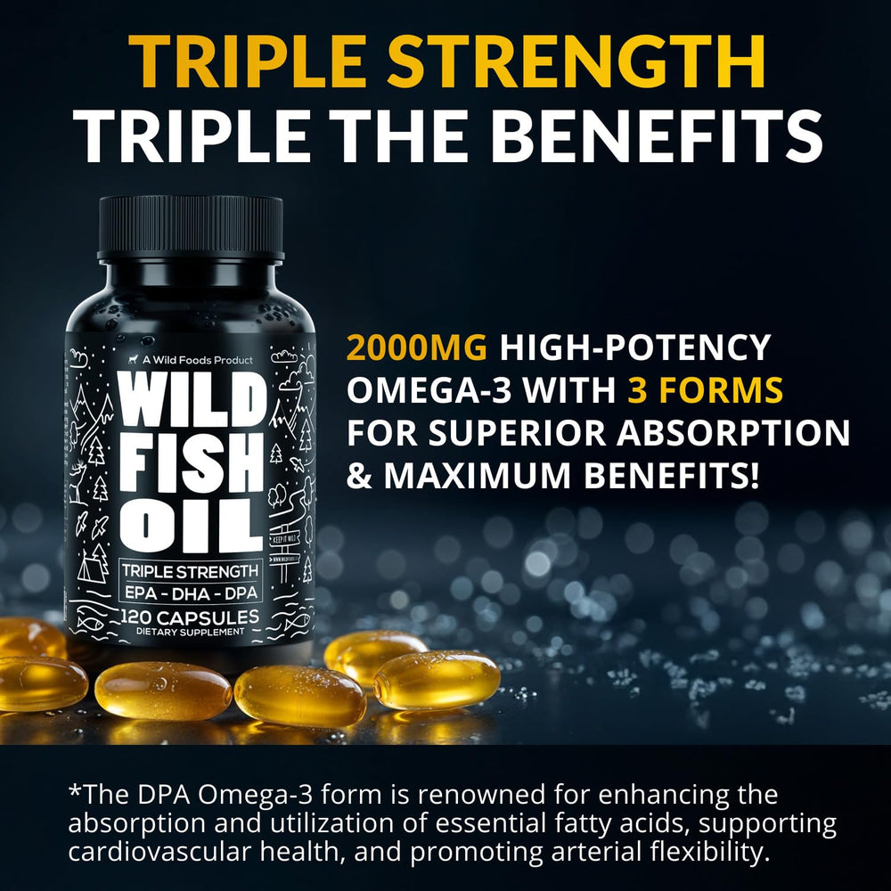 Non-GMO, gluten-free omega-3 supplement packaging