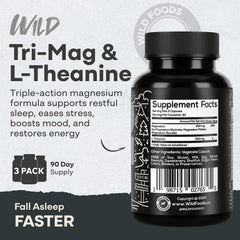 Nutrition facts panel showing 200 mg L-Theanine per serving