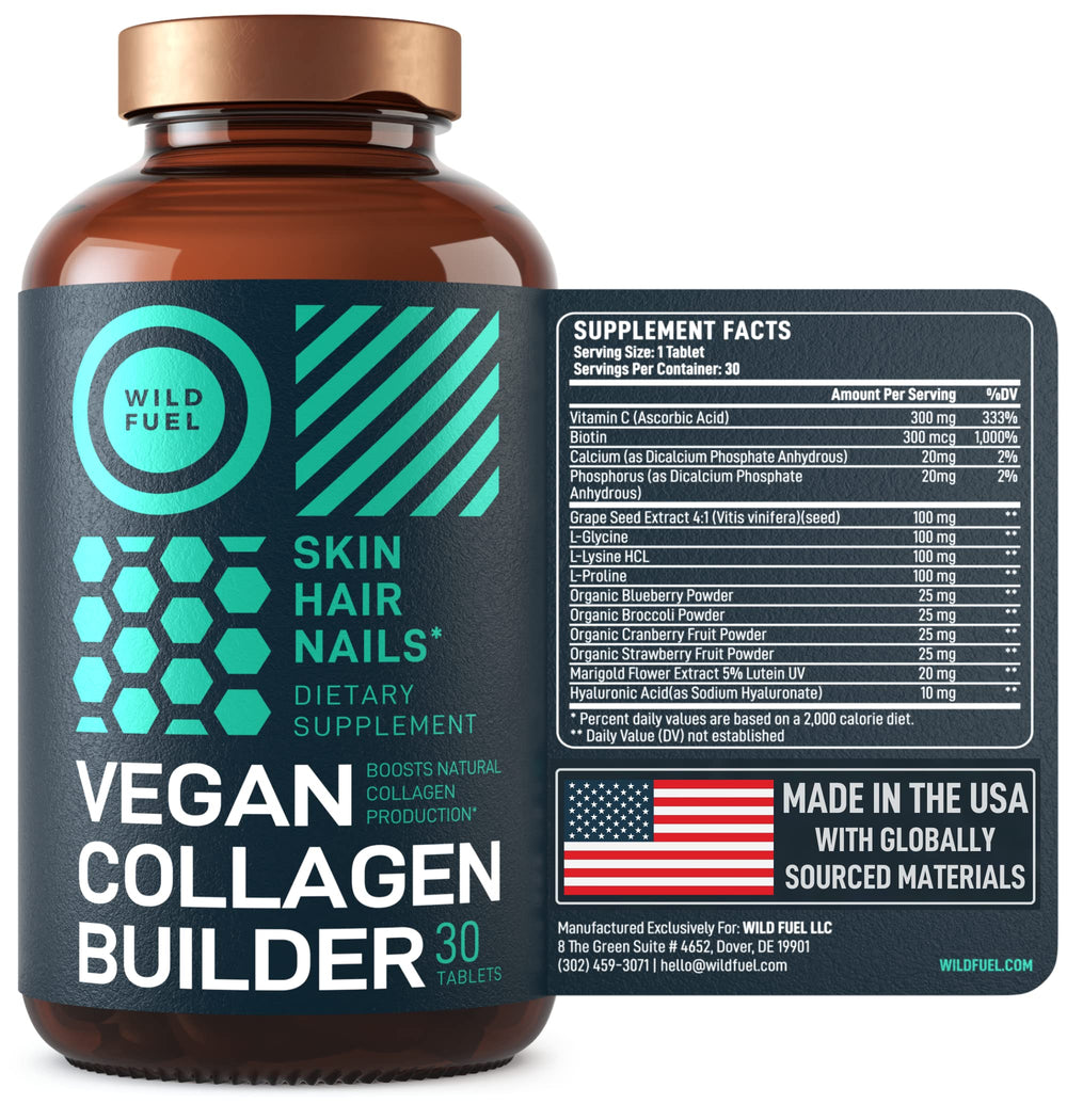 Lifestyle shot with bottle and greens for organic superfood feel