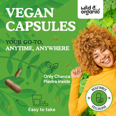 Chanca Piedra capsules with plant-based coating