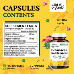 Close-up of the supplement facts panel on the bottle