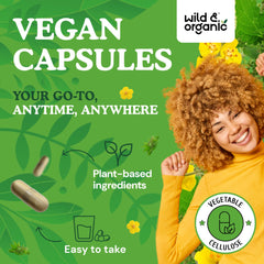 Vegetable cellulose coating on vegan lung cleanse capsules