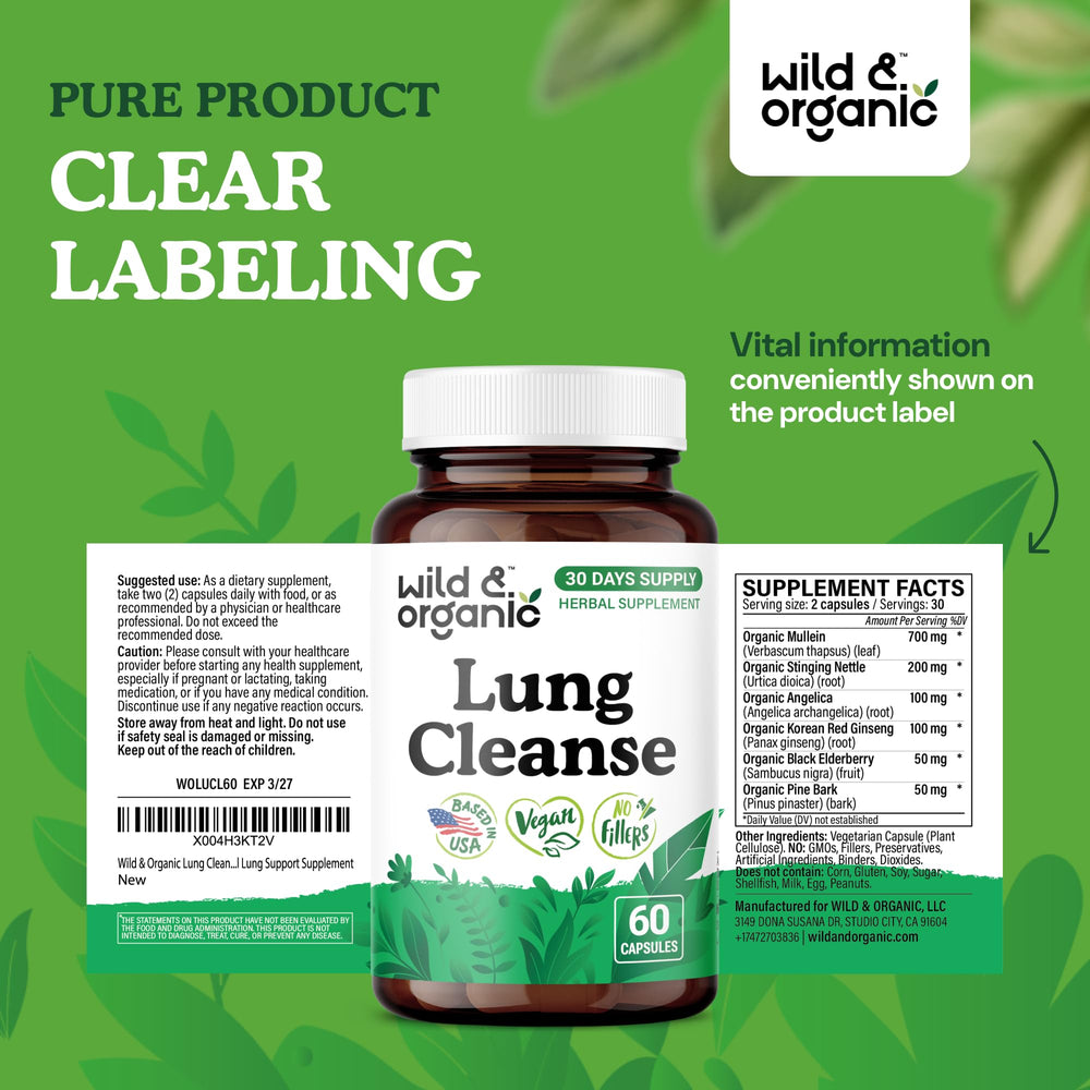 Plant-based vegan-friendly lung support supplement