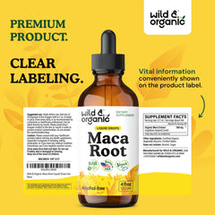 Serving dropper dispensing maca tincture