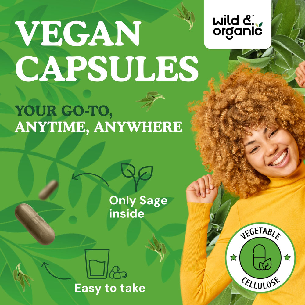Packaging shot showing 60 vegan capsules and 30-day supply