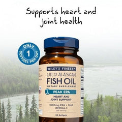 Peak EPA label close-up emphasizing purity and third-party safety checks.
