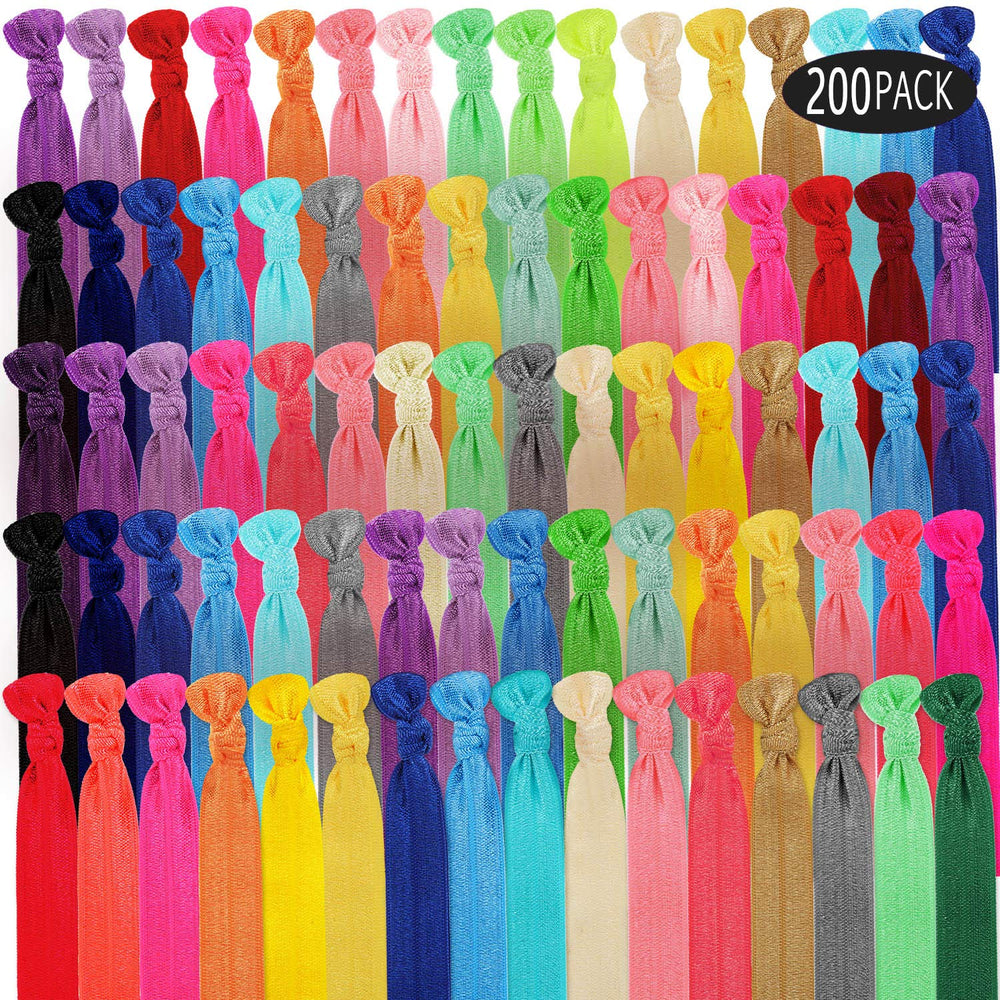 Willbond colorful elastic hair ties for versatile styling and color matching.