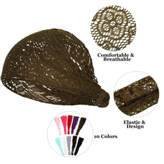 Willbond lace elastic headwrap folded as a bandana for versatile styles and hair control.