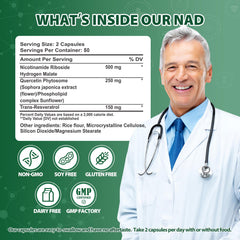 Close-up of Liposomal NAD+ capsules