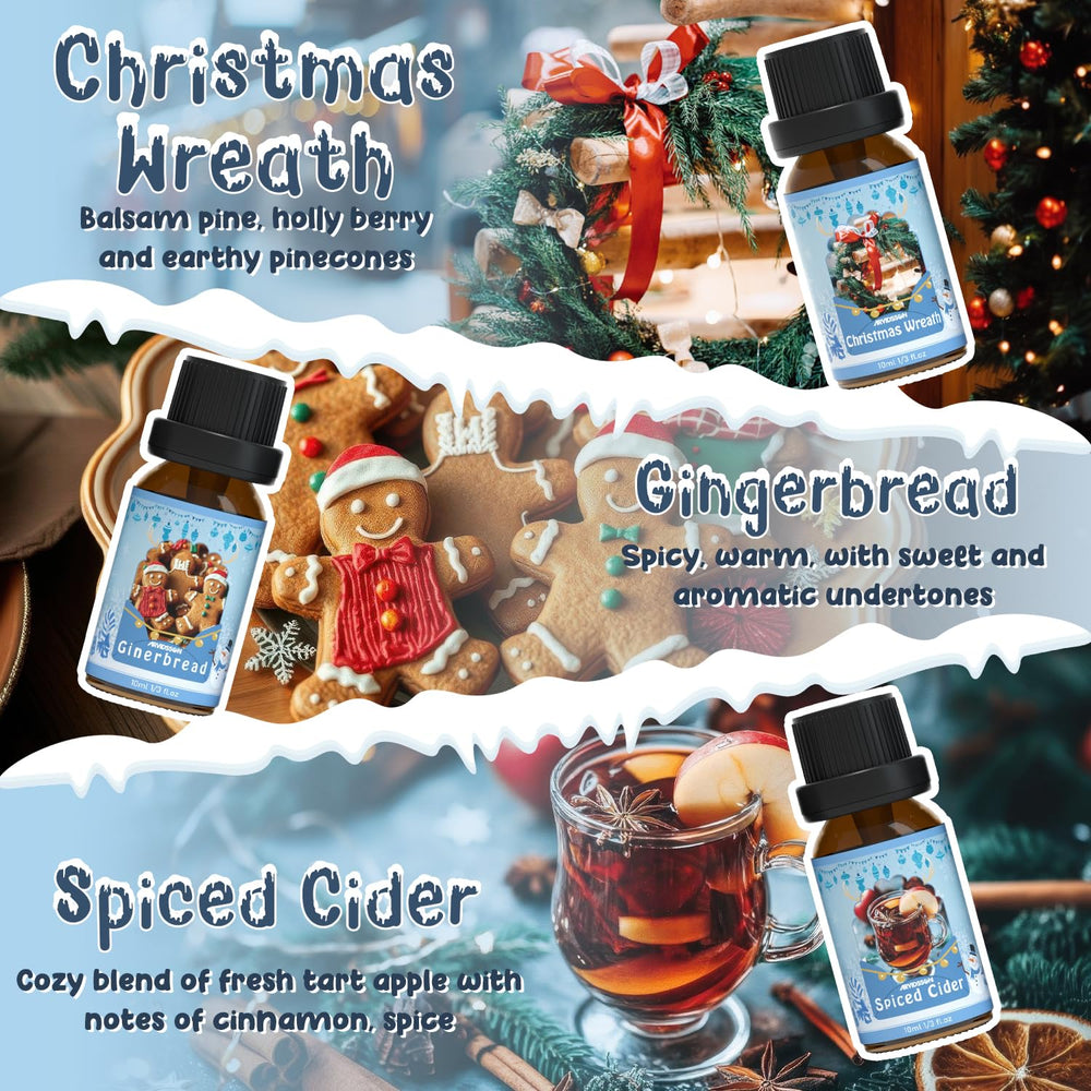 Christmas Wreath scented oil bottle