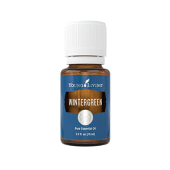 Wintergreen pure essential oil 15ml bottle with label