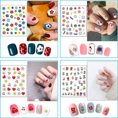 Winthrop nail stickers with leaves patterns for natural-looking nail accents.