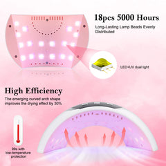 Wisdompark 60/80/99-second timers offer flexible curing for multiple gel layers.