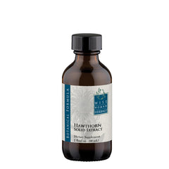 Bottle and label of Wise Woman Hawthorn Berry Solid Extract 4:1 Alcohol-Free