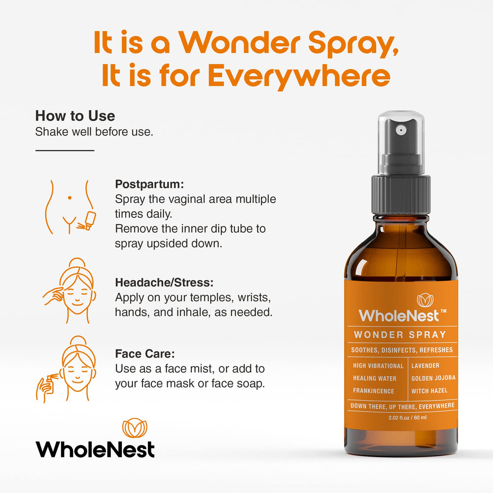 Witch hazel and frankincense ingredients