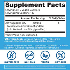 Withania somnifera standardized extract bottle