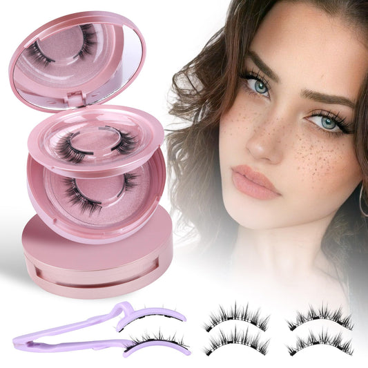 wiwoseo magnetic eyelashes 2-pairs kit for adhesive-free wear