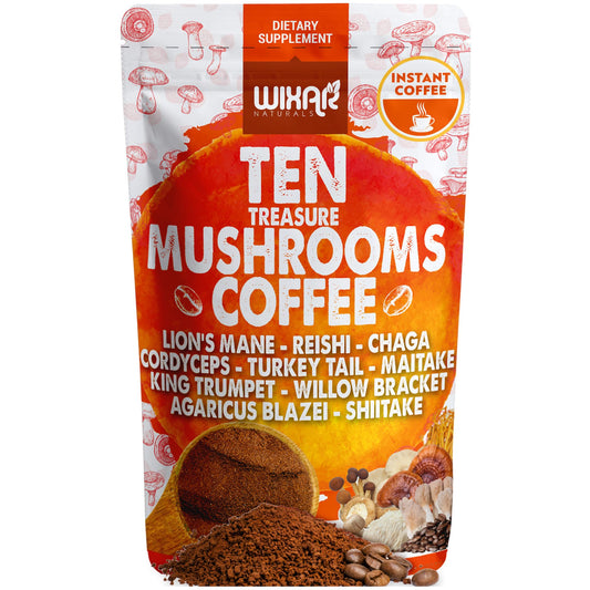 Wixar Mushroom Coffee Blend packaging front view