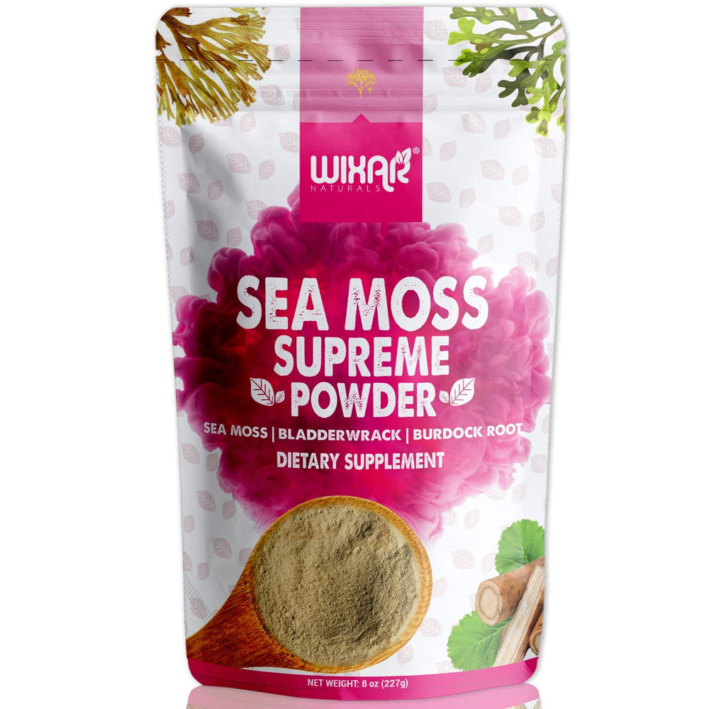 Wixar Naturals Sea Moss Powder 8oz front view