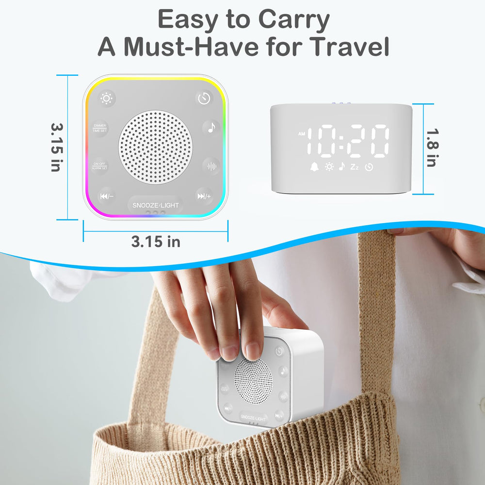 Wkzay White Noise Sound Machine packaging and branding display.