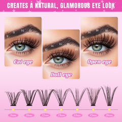 WLFRHD precision tweezers applicator enables accurate lash placement.