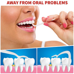 10 floss picks included with the case