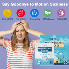 WLTHO seasickness patch travel pack highlights portable, cruise-ready relief.