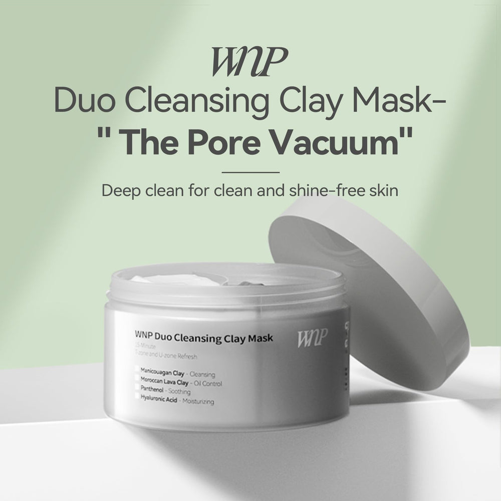 WNP Duo Cleansing Clay Mask use before makeup prep for a fresh base.