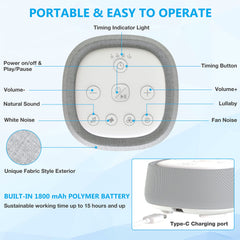 Wobrikosee 28-sound library image demonstrates diverse sleep options for relaxing routines.