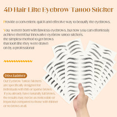 Wodelanle waterproof eyebrow stickers resist sweat and water.