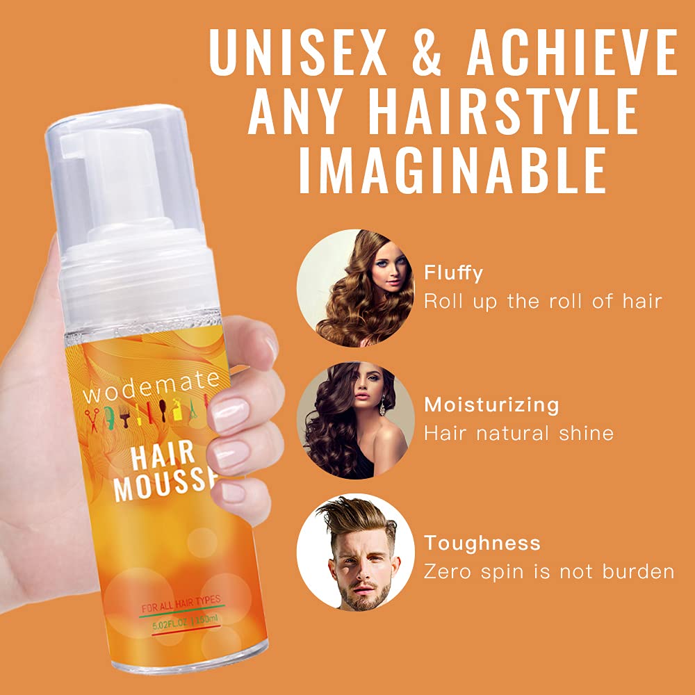 Wodemate apply evenly to damp hair to enhance curl memory
