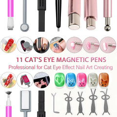 WOKOTO cat eye magnet pens in black for precise lines and patterns