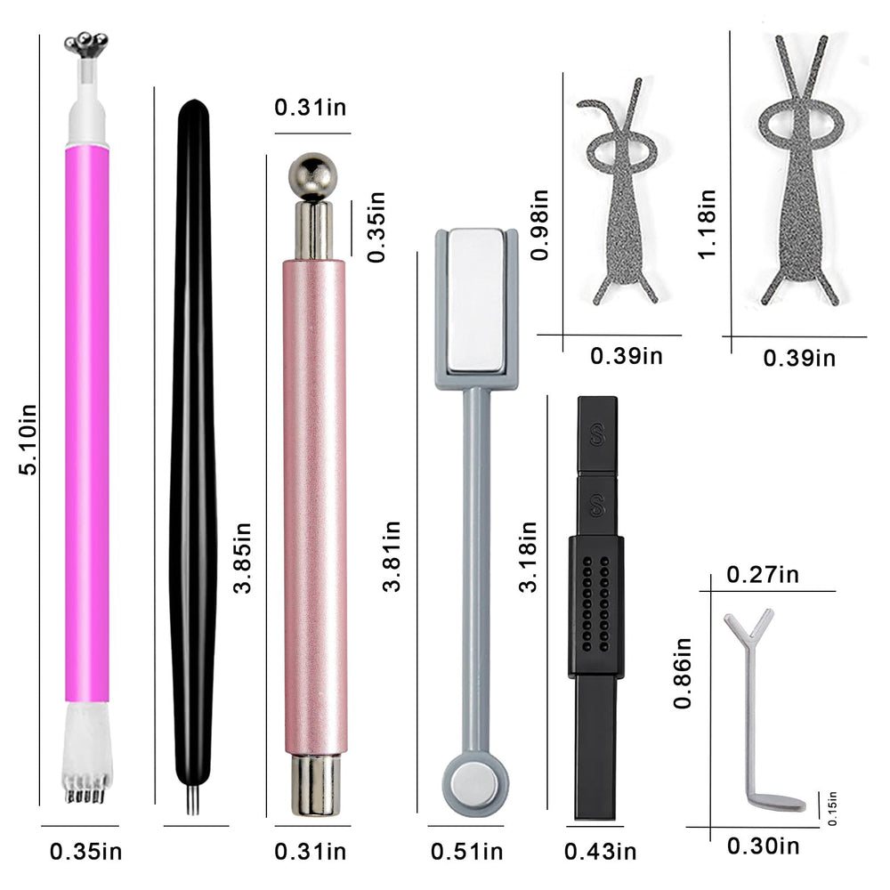 WOKOTO cat eye magnet pens in gray for smooth, even effects