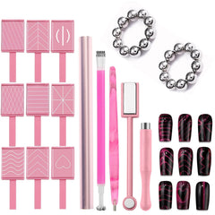 WOKOTO cat eye magnet pink set cover shows versatile nail art tools for creative design