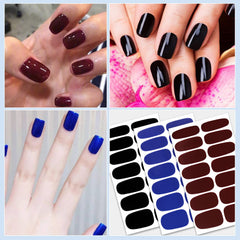 WOKOTO finger nail stickers application guide enables fast, mess-free manicures.