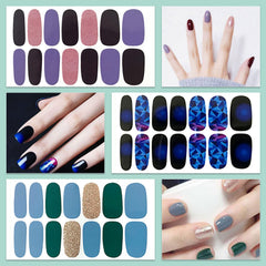 WOKOTO Moon Stars full-cover wraps for durable, salon-like results at home