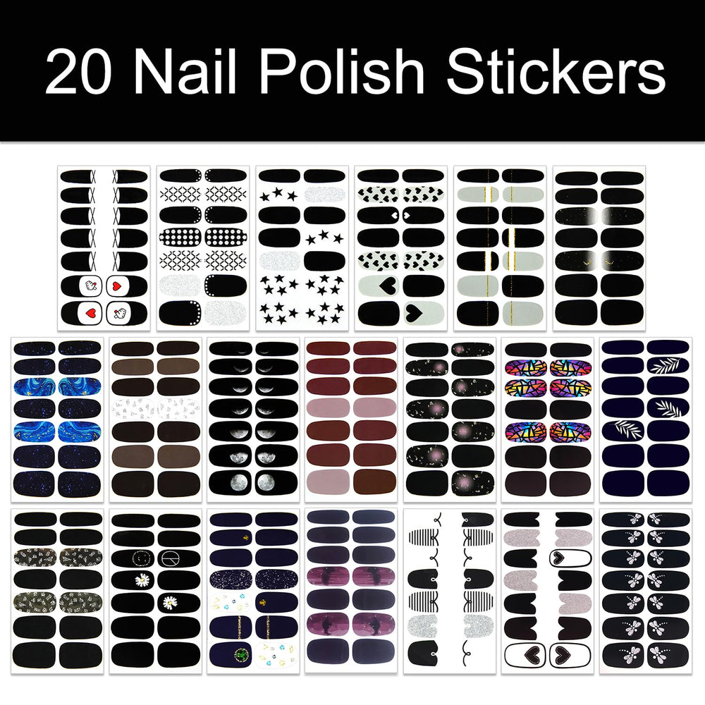 WOKOTO nail sticker designs variety shown for versatile nail art.