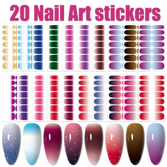WOKOTO self-adhesive nail wraps offer easy, mess-free application.