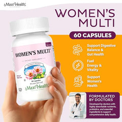 Womens Multivitamin bottle with label
