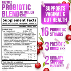 Digestive health benefits of women's probiotic