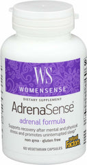WomenSense AdrenaSense bottle and front label
