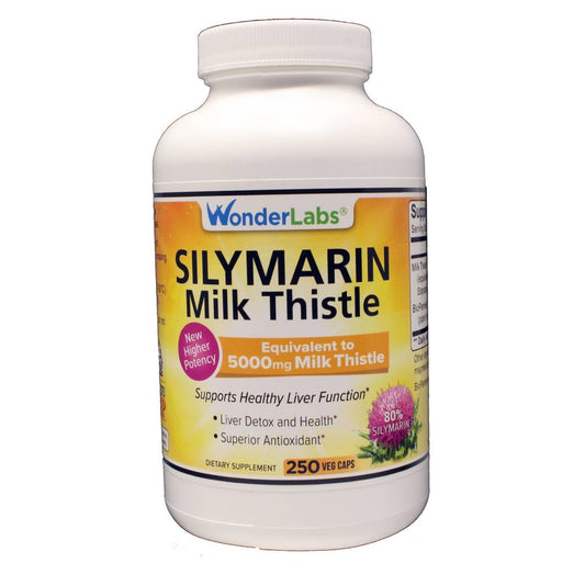 Wonder Labs Silymarin Milk Thistle bottle and label