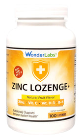 Front view of Wonder Laboratories Fruit Flavored Zinc Lozenges (100 Lozenges)