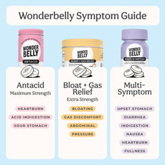 Wonderbelly packaging in a purse or desk, portable relief option.